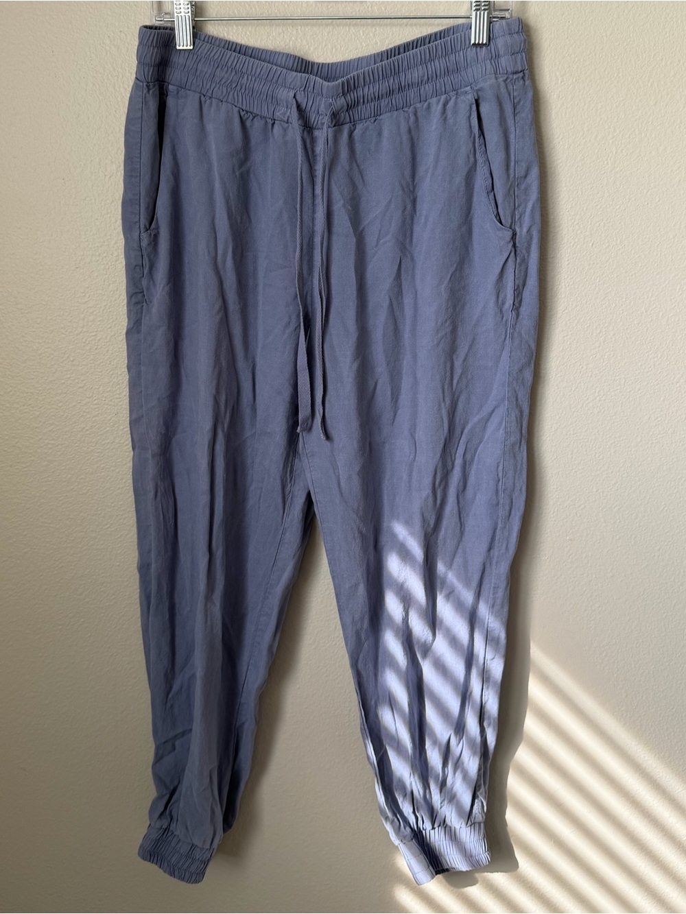 cloth & stone Slate Blue Drawstring Tencel Joggers women’s Medium Minimalist
